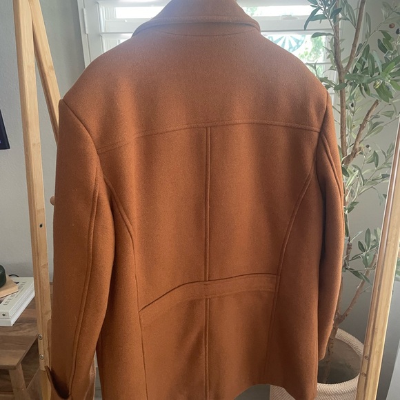 Men’s West Louis Wool Coat with removable collar – Size Small - Picture 7 of 8